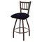 Holland Bar Stool Co 30" Swivel Bar Stool, Brnz Finish, Canter Twilight Seat X810 - alternate 1